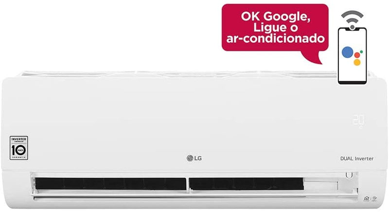 Ar-Condicionado Split HW LG Dual Inverter Voice 12.000 BTUs Só Frio 220V