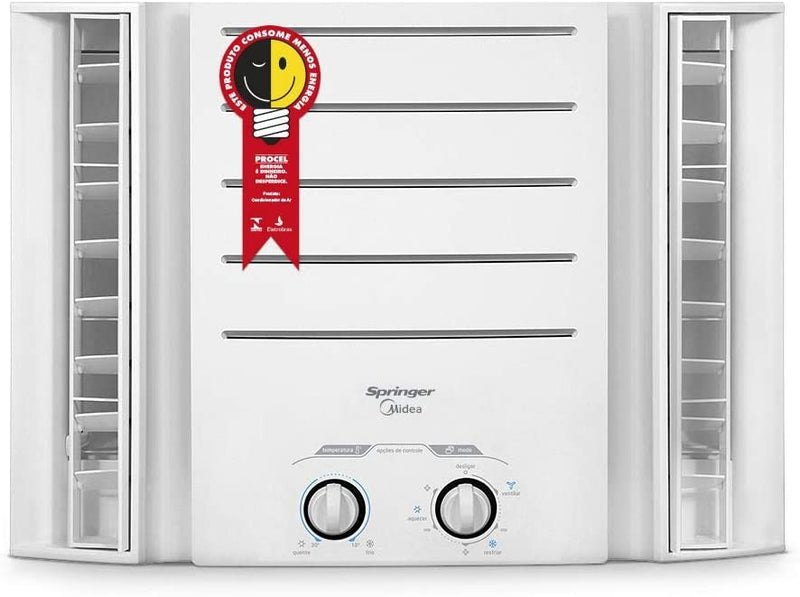 Ar Condicionado de Janela Mecânico, Springer, Branco, 10.000 BTU/h Frio, 110v, Midea